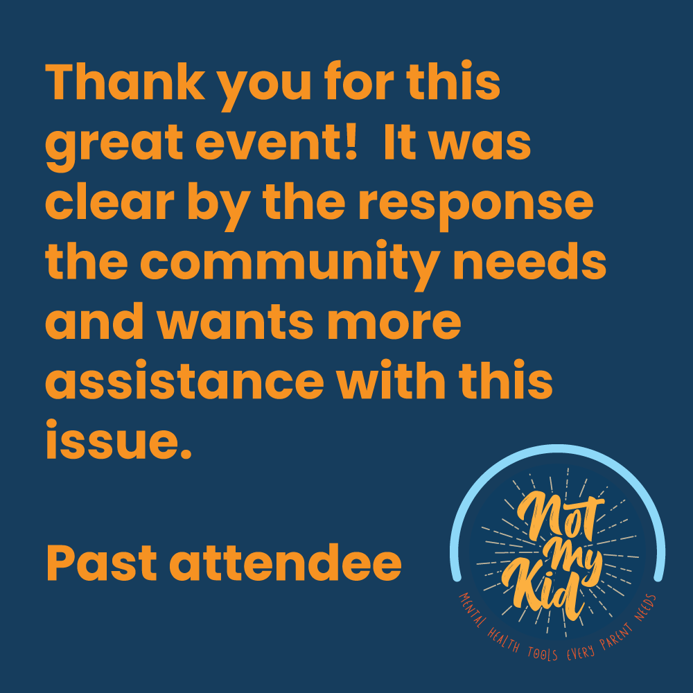 Thank you for the great event! It was clear by the response the community needs and wants more assistance with this issue